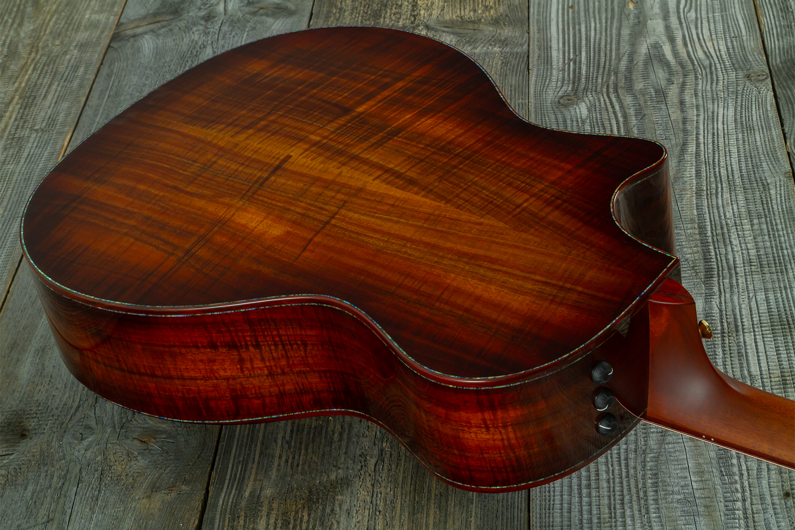 Taylor Custom Shop Grand Auditorium Cw Redwood / Koa Eb Es2 #1211143039 #1210103110 - Shaded Edgeburst - Folk gitaar - Variation 9