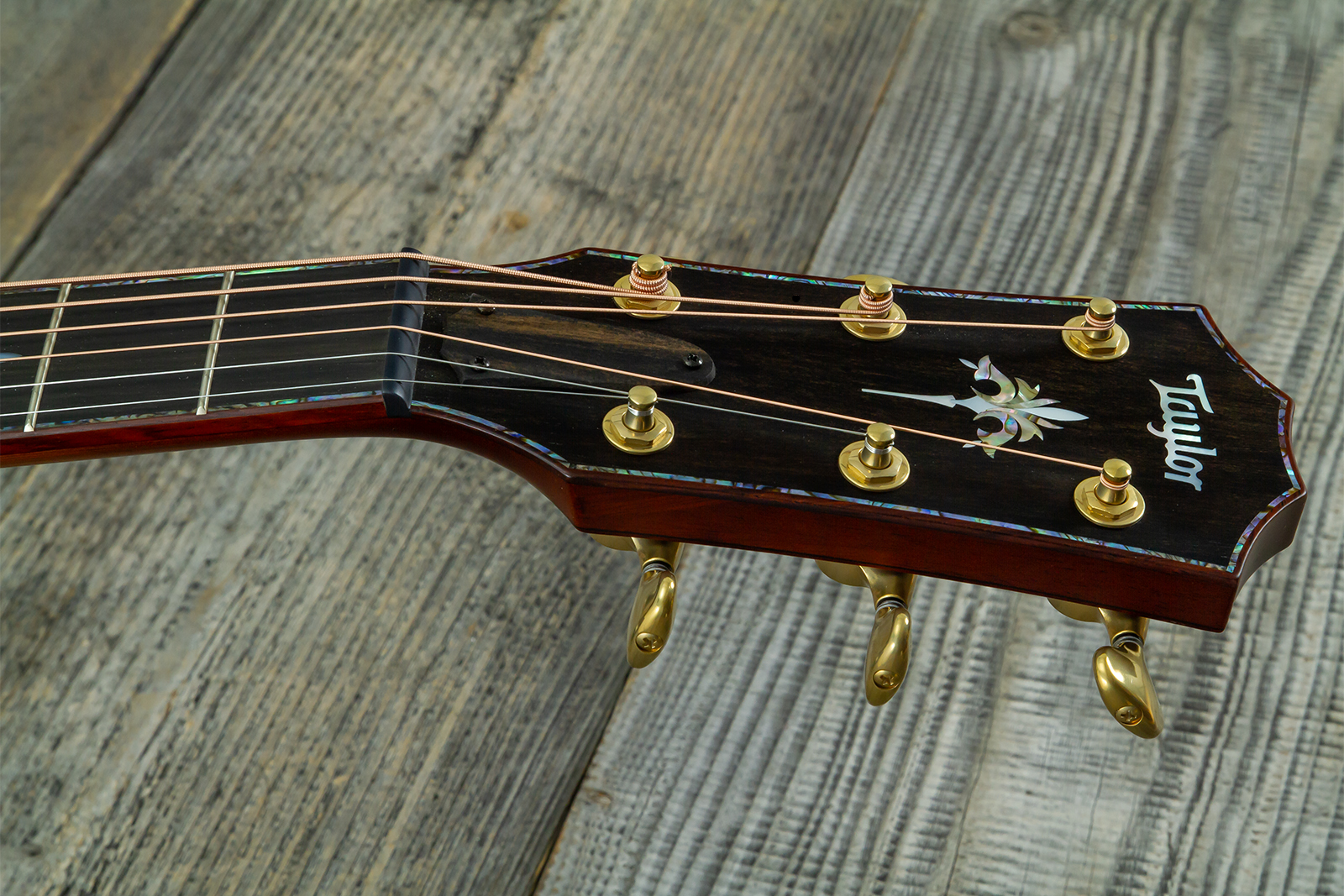 Taylor Custom Shop Grand Auditorium Cw Redwood / Koa Eb Es2 #1211143039 #1210103110 - Shaded Edgeburst - Folk gitaar - Variation 8