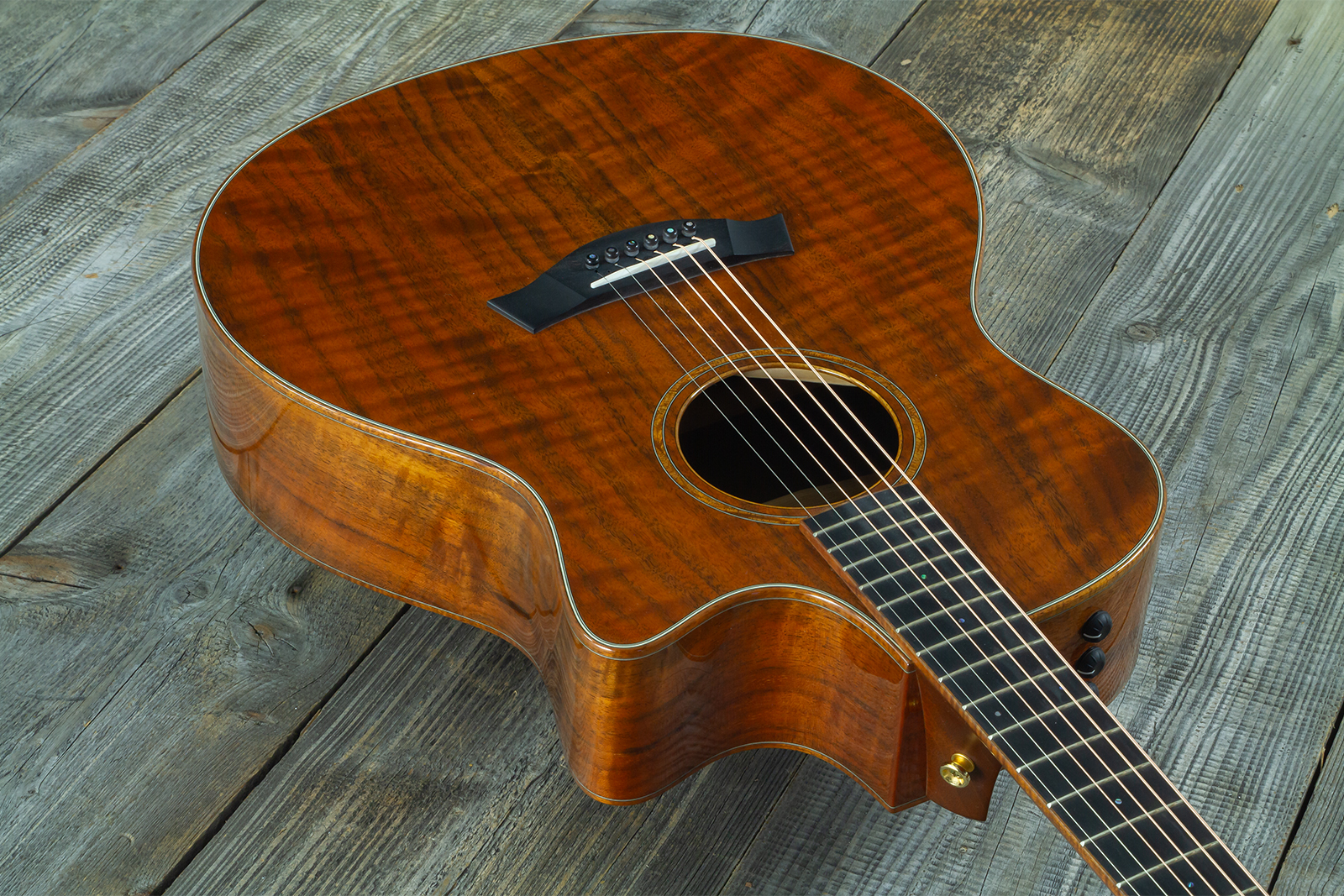 Taylor Custom Shop Gs-ce Koa Grand Symphony Cw Tout Koa Eb Es2 #1105106127 - Natural - Folk gitaar - Variation 3