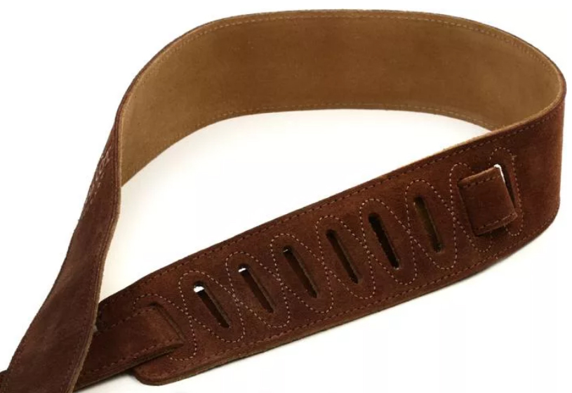 Taylor Strap Embroidered Suede Choc 2.5 Inches - Gitaarriem - Variation 2