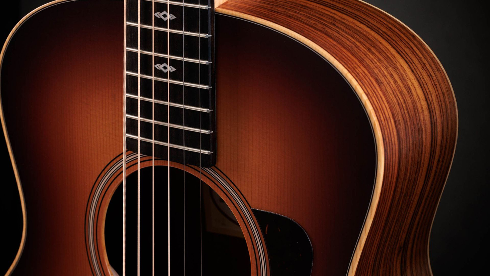 Taylor Gs Mini-e Rosewood Sunset Blvd Seb Parlor Shsc Epicea Sapele Eb Esb - Sunset Edgeburst Matte - Folk gitaar - Variation 2
