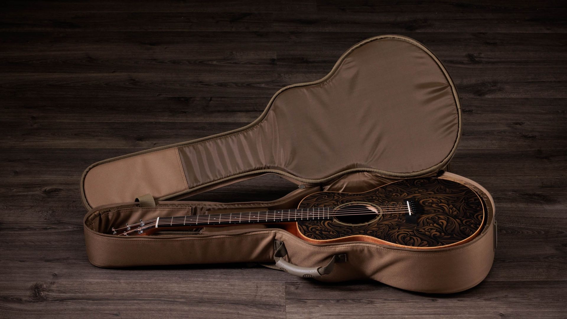 Taylor Gs Mini-e Special Edition Parlor Shsc Epicea Sapele Es-b Eb - Paisley Burst - Folk gitaar - Variation 7