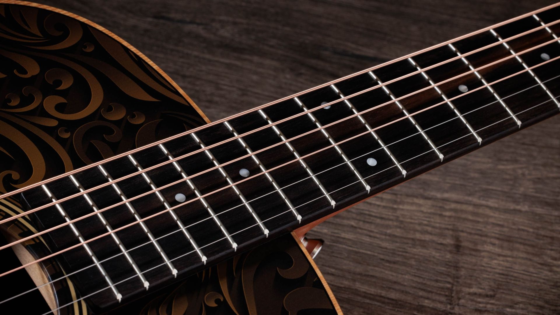 Taylor Gs Mini-e Special Edition Parlor Shsc Epicea Sapele Es-b Eb - Paisley Burst - Folk gitaar - Variation 3