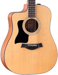 Folk gitaar Taylor 110ce (Torrefied Top) LH - Natural