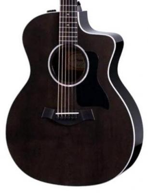 Elektro-akoestische gitaar Taylor 214ce DLX LTD - Trans grey top