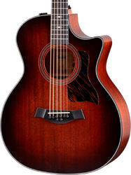 Folk gitaar Taylor 324ce Baritone-8 LTD (8-String) - Shaded Edgeburst Top Satin