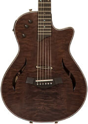 Semi hollow elektriche gitaar Taylor T5z LTD QMT/Sapele - Shark gray