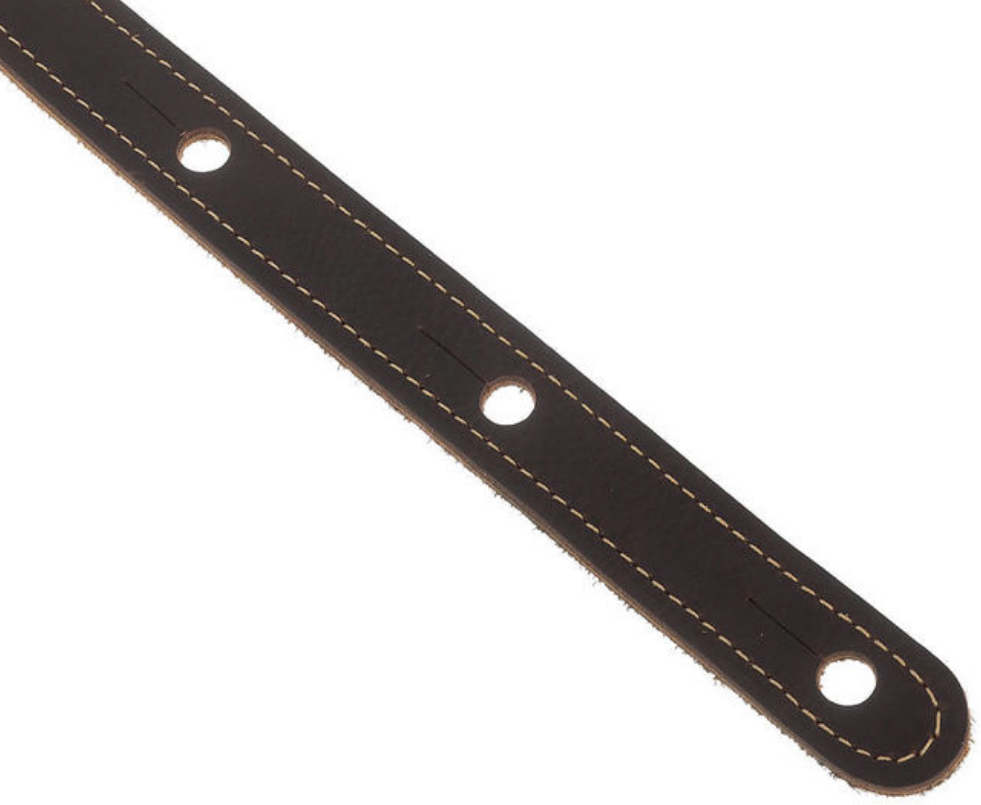 Taylor Strap Choc Brown Leather Suede Back 2.5 Inches - Gitaarriem - Variation 2