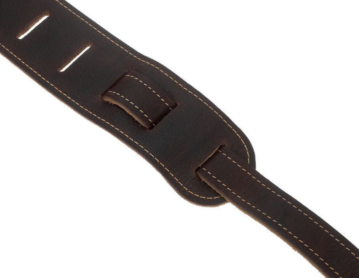 Taylor Strap Choc Brown Leather Suede Back 2.5 Inches - Gitaarriem - Variation 3