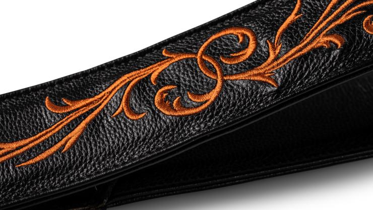 Taylor Strap Black Leather 2.5 Inches - Gitaarriem - Variation 1