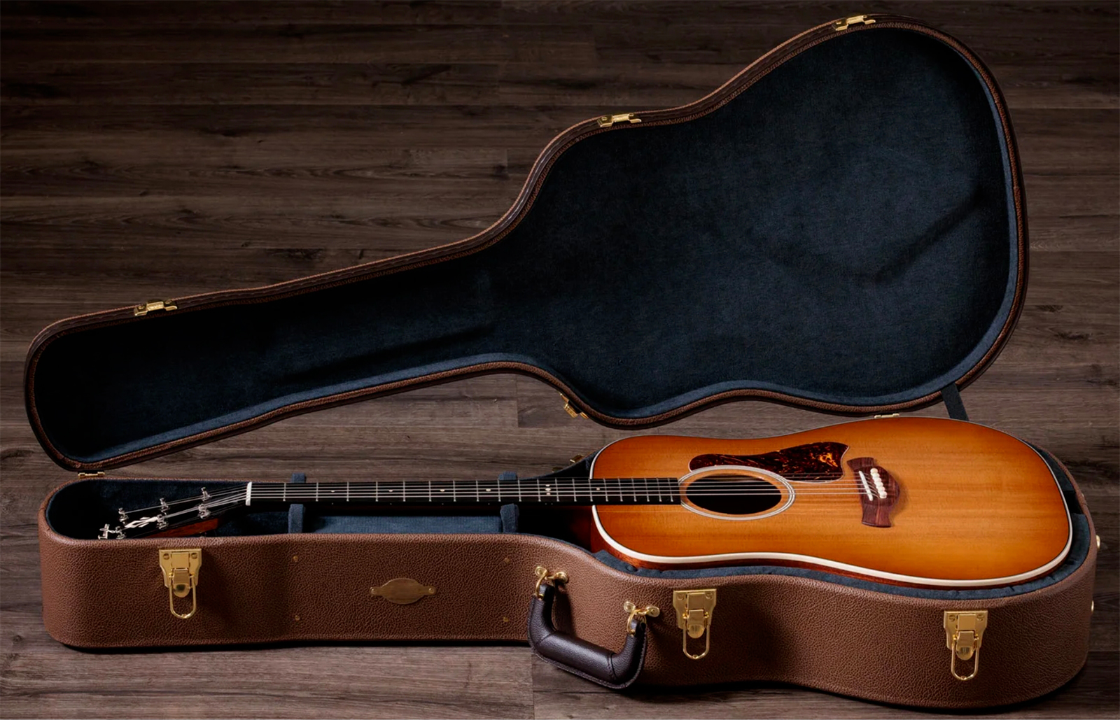 Taylor Trey Hensley 510e Special Ed. Gold Label Dreadnought Epicea Acajou Eb - Antique Blond - Folk gitaar - Variation 10