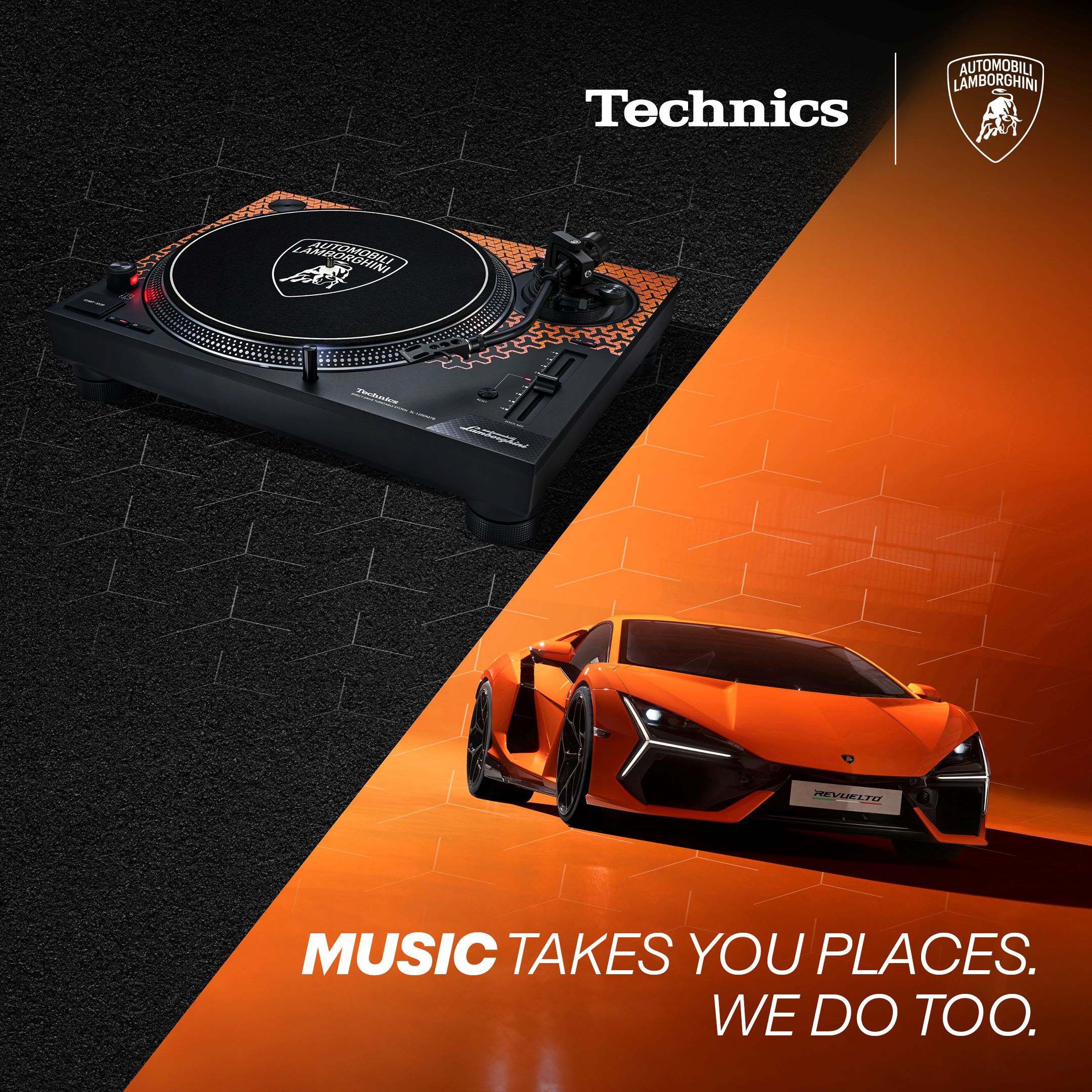 Technics Sl-1200m7b Yellow Lamborghini - Vinyldraaitafel - Variation 4