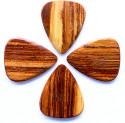 Plectrum Timber tones 4 Wood Picks Box - Pale Moon Ebony