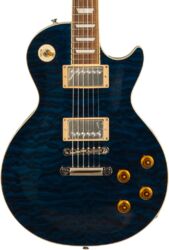 Enkel gesneden elektrische gitaar Tokai                          Love Rock LS-101Q #2450051 (Japan) - Indigo blue