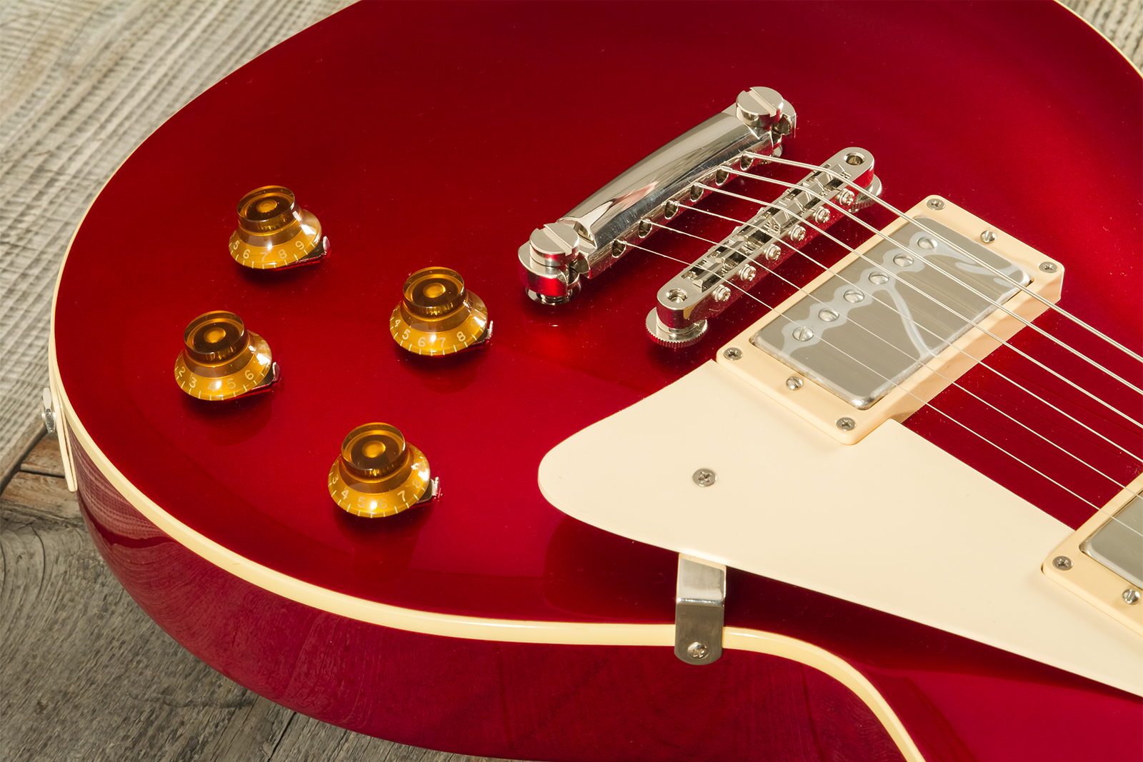 Tokai Love Rock Ls101 Jap 2h Ht Rw #2348440 - Candy Apple Red - Enkel gesneden elektrische gitaar - Variation 2