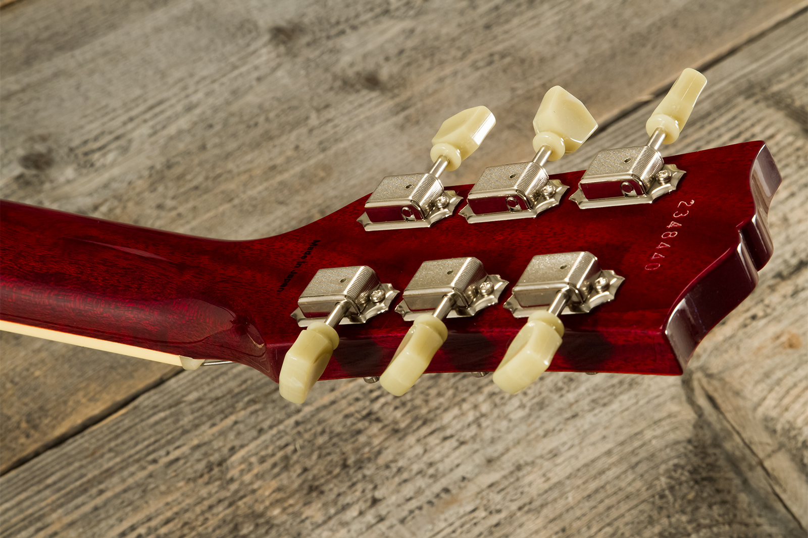 Tokai Love Rock Ls101 Jap 2h Ht Rw #2348440 - Candy Apple Red - Enkel gesneden elektrische gitaar - Variation 8