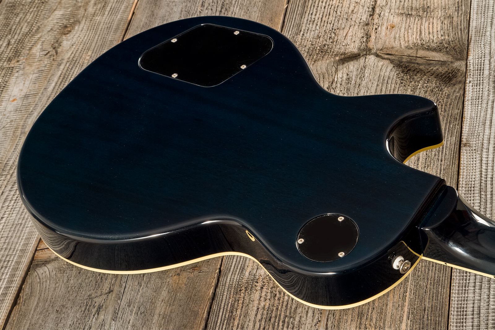 Tokai Love Rock Ls101q Jap 2h Ht Rw - Indigo Blue - Enkel gesneden elektrische gitaar - Variation 6