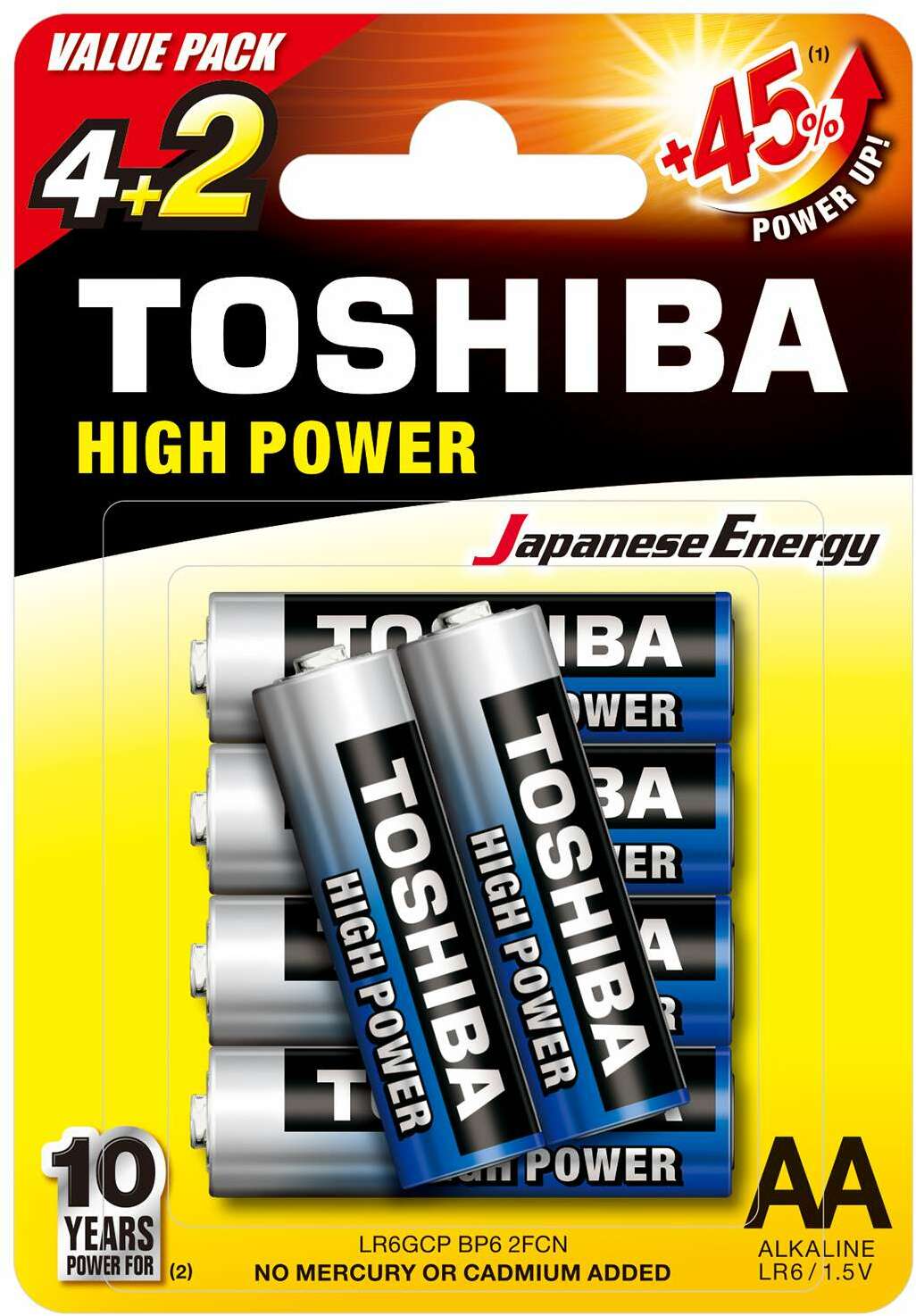 Toshiba Lr6 - Pack De 6 - Batterij - Main picture