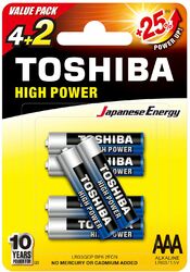 Batterij  Toshiba LR03 - Pack of 6