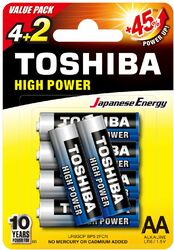Batterij  Toshiba LR6 - Pack of 6