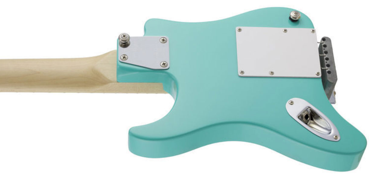 Traveler Guitar Travelcaster Deluxe Sss Trem Wal +housse - Surf Green - Elektrische reisgitaar - Variation 2