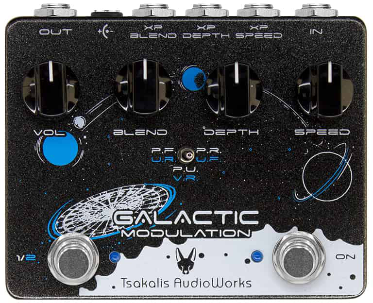 Tsakalis Audioworks Galactic Modulation - Modulation/chorus/flanger/phaser en tremolo effect pedaal - Main picture