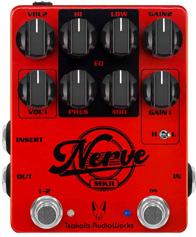 Tsakalis Audioworks Nerve Mkii High Gain Distortion - Overdrive/Distortion/fuzz effectpedaal - Main picture