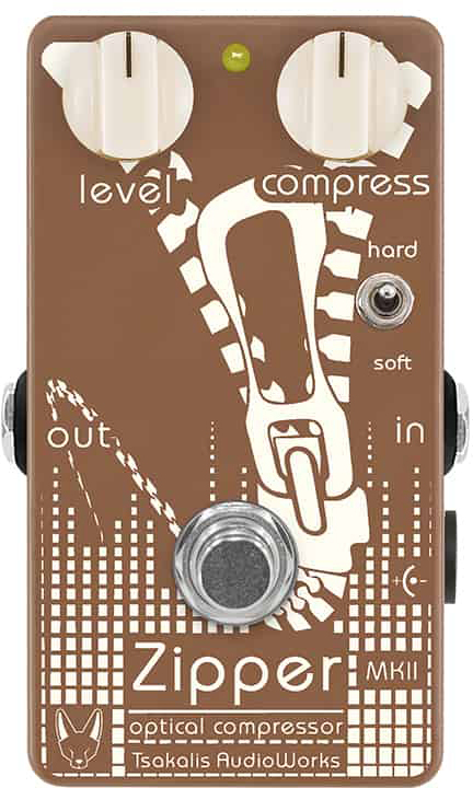 Tsakalis Audioworks Zipper Mkii Optical Compressor - Compressor/sustain/noise gate effect pedaal - Main picture