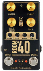 Overdrive/distortion/fuzz effectpedaal Tsakalis audioworks Room #40 Marshall© Overdrive