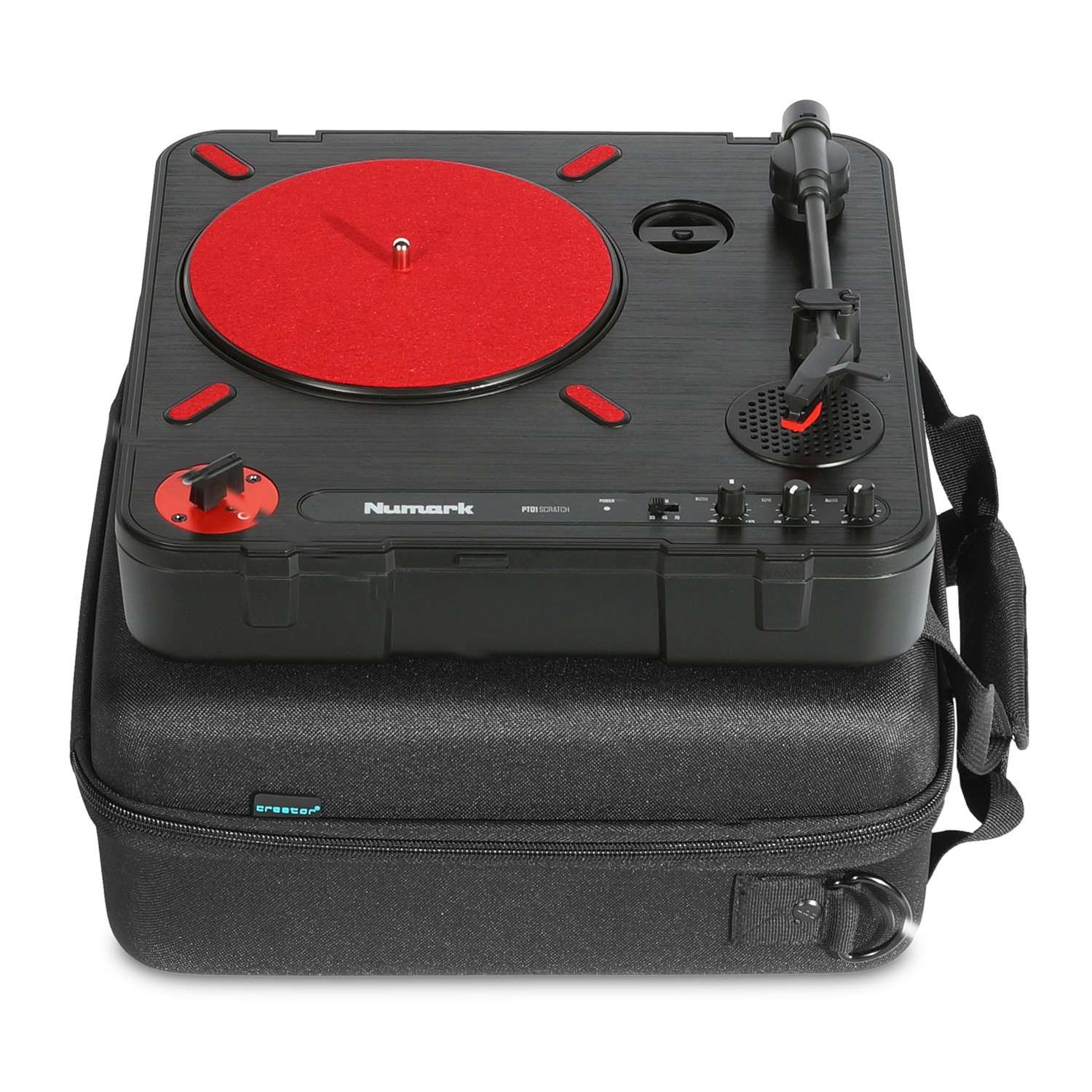 Udg Creator Pioneer Xdj-700 / Numark Pt01 Scratch Turntable Usb Hardcase Black - DJ hoes - Variation 5