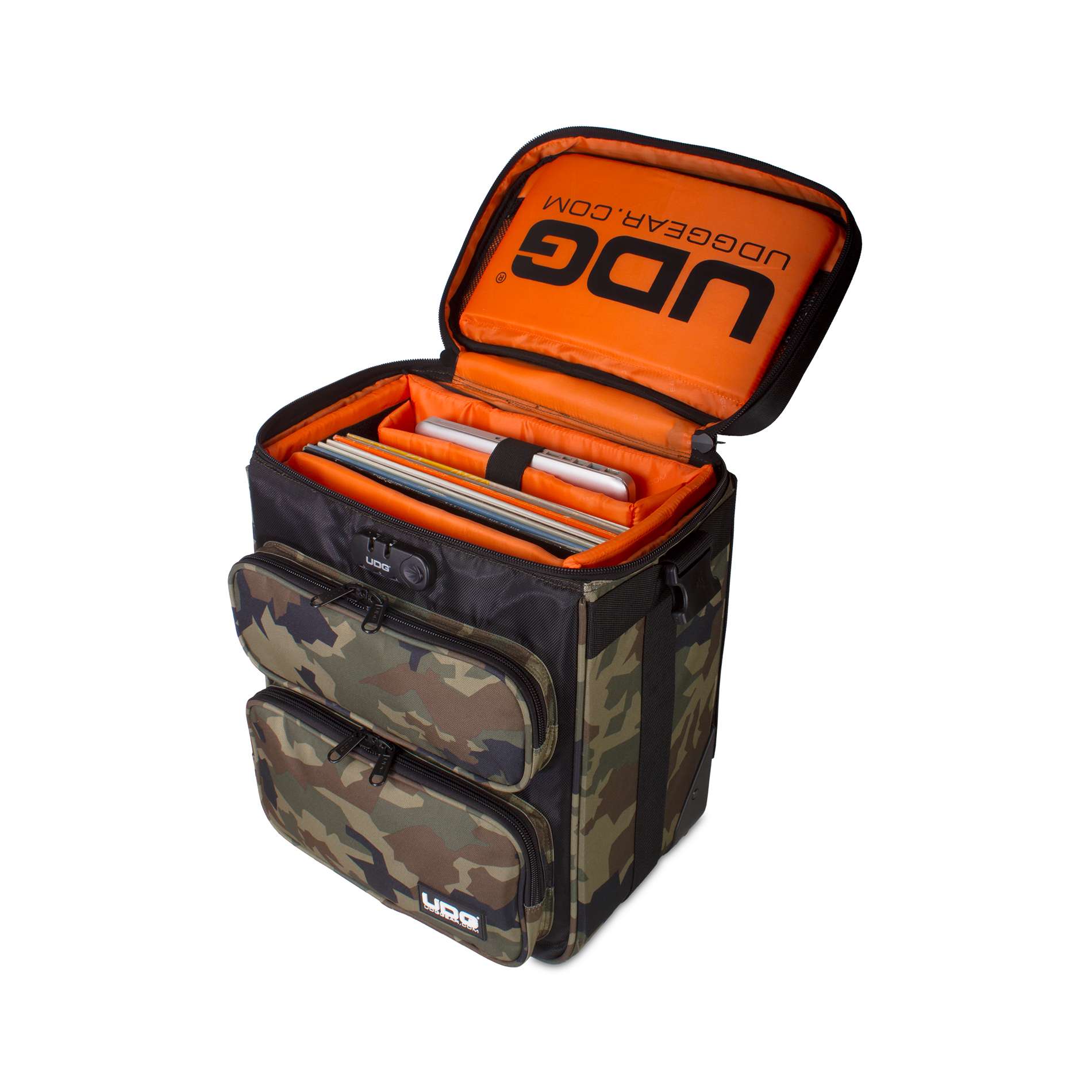 Udg U 9880 Bc-or(digi Trolley To Go Black Camo Orange) - DJ trolley - Variation 2