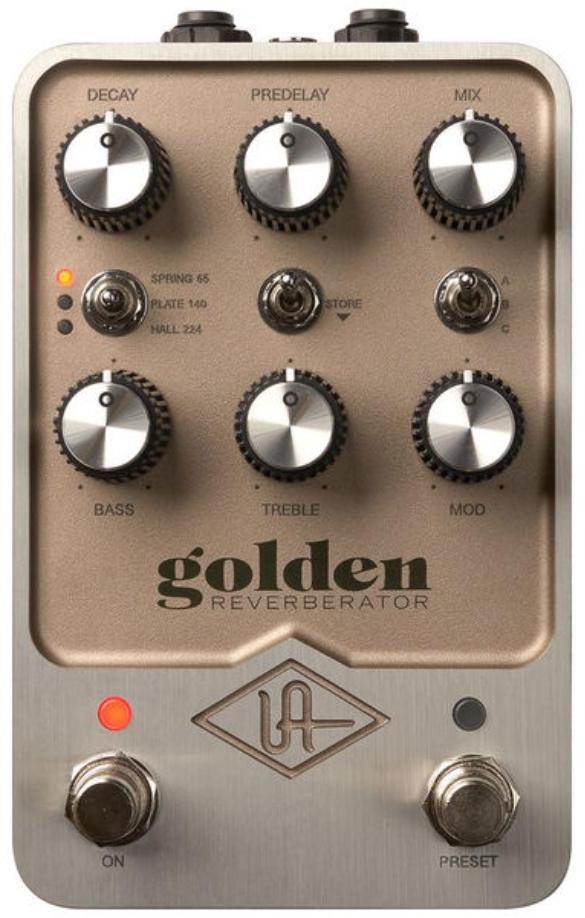 Reverb/delay/echo effect pedaal Universal audio UAFX Golden Reverberator