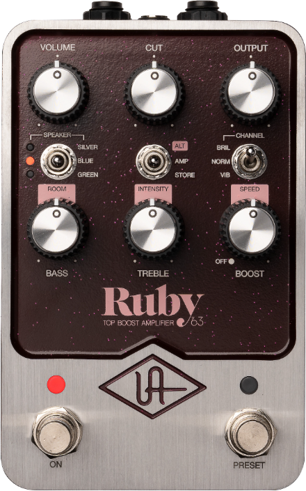 Universal Audio Uafx Ruby '63 Top Boost Amplifier - Simulatie van gitaarversterkermodellering - Main picture