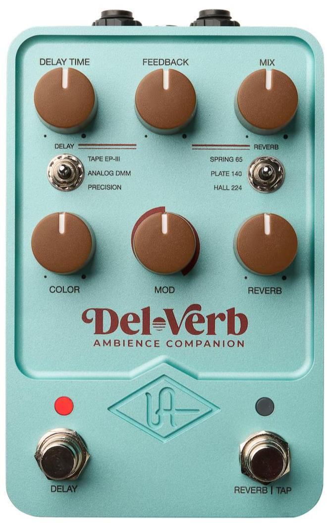 Reverb/delay/echo effect pedaal Universal audio UAFX DEL-VERB Ambience Companion