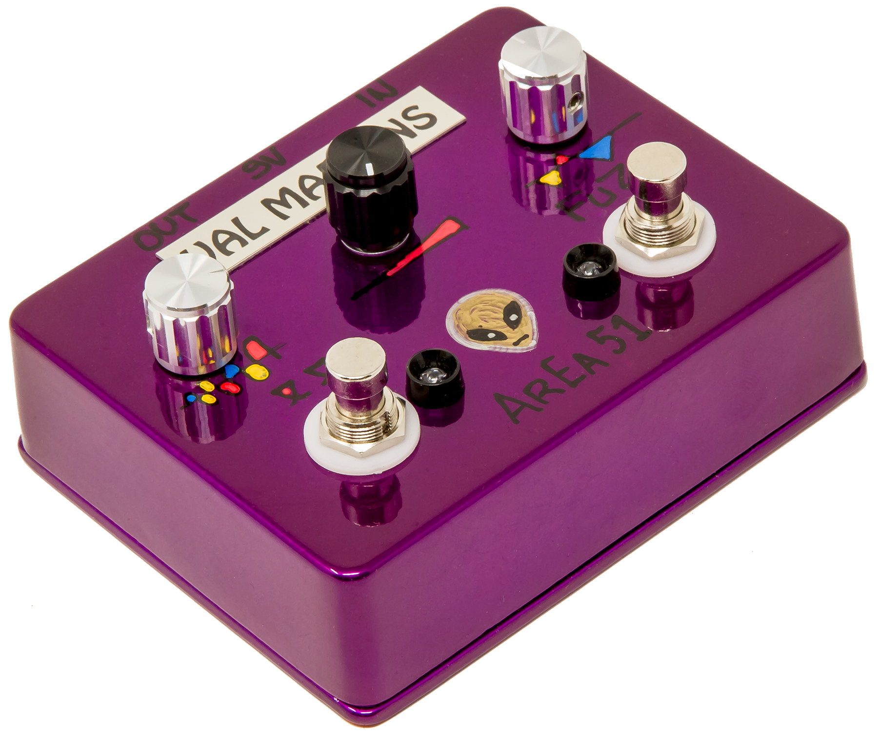 Val Martins Area 51 Octa Fuzz - Overdrive/Distortion/fuzz effectpedaal - Variation 1