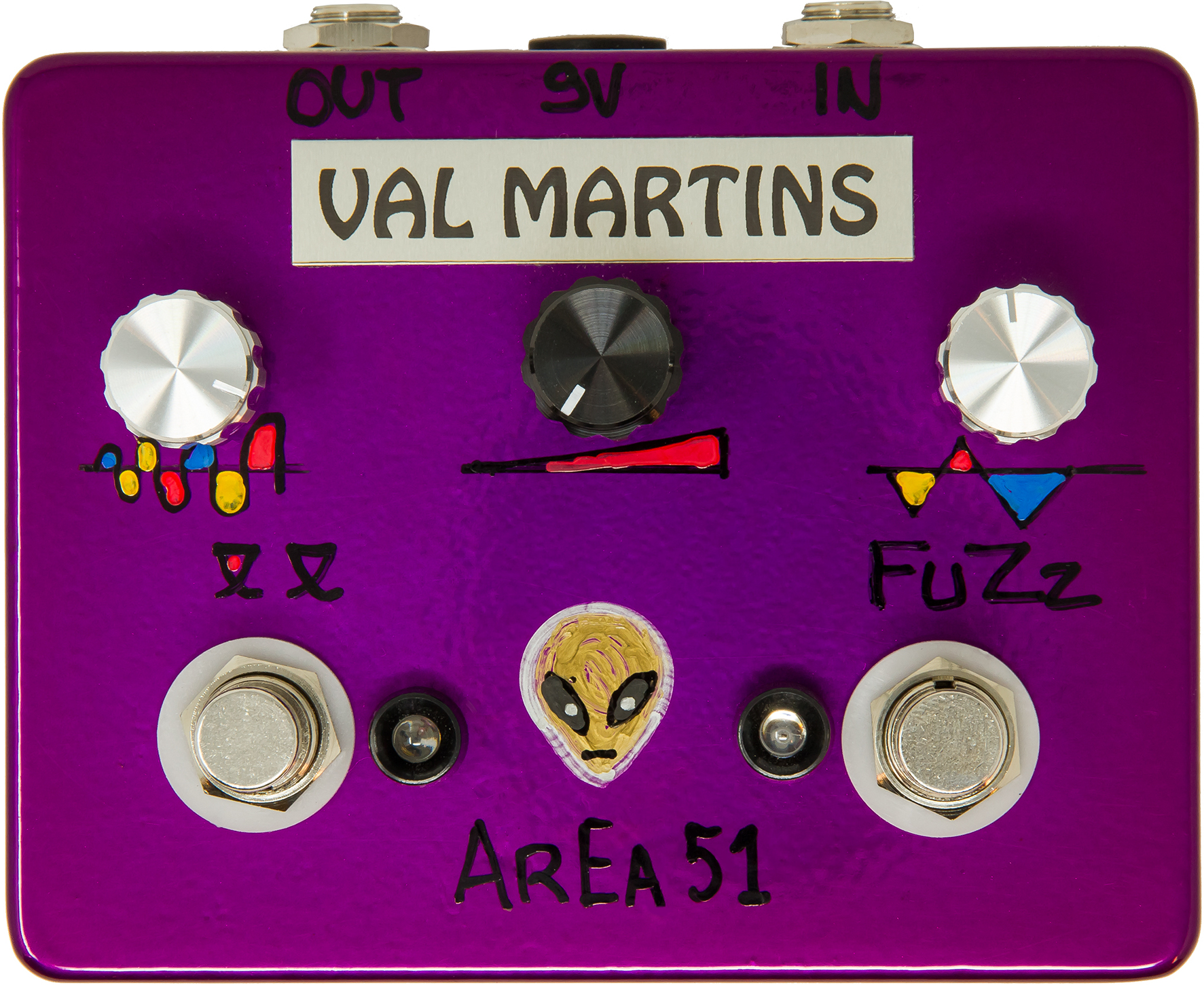 Val Martins Area 51 Octa Fuzz - Overdrive/Distortion/fuzz effectpedaal - Main picture