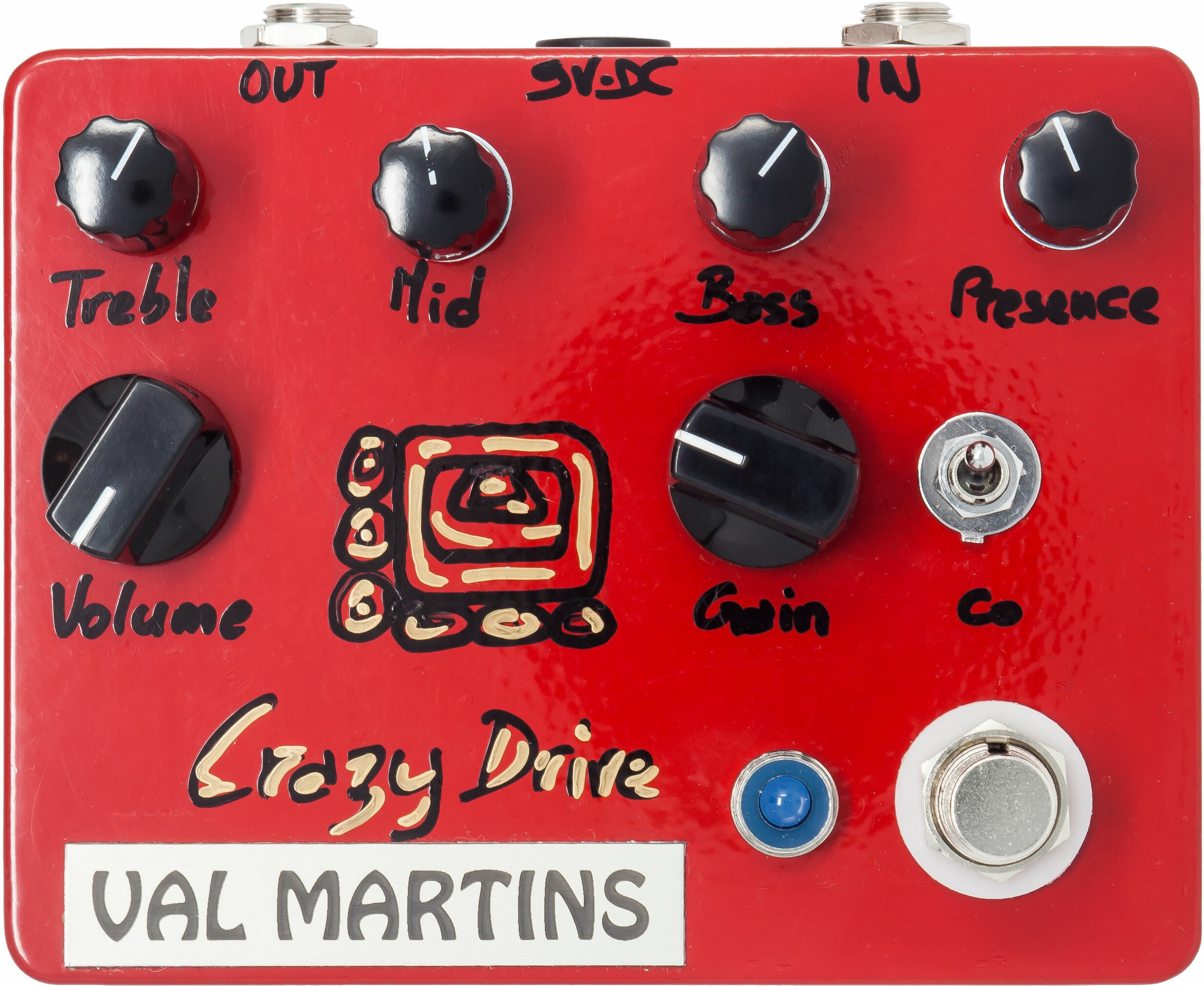 Val Martins Crazy Drive Distorsion - Overdrive/Distortion/fuzz effectpedaal - Main picture
