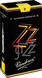 Saxofoon riet Vandoren ZZ Saxophone Soprano n°3 x10 Box