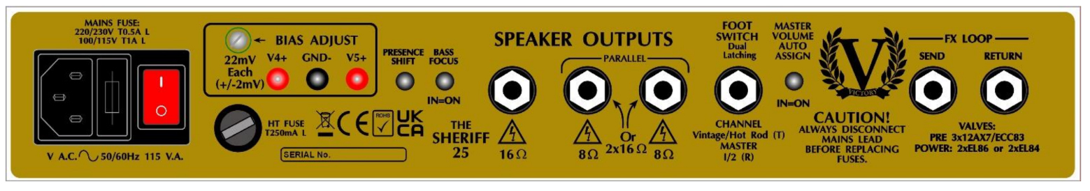 Victory Amplification Sheriff 25 Combo 1x12 25w - Combo voor elektrische gitaar - Variation 2