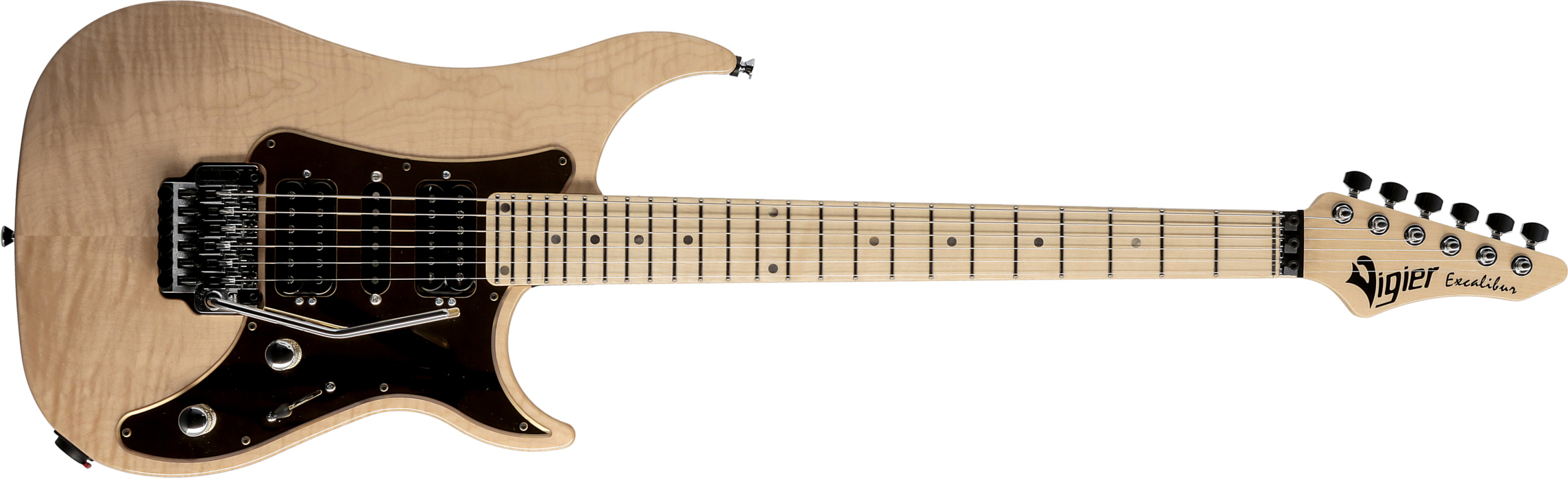 Vigier Excalibur Custom Hsh Fr Mn - Natural Maple - Elektrische gitaar in Str-vorm - Main picture