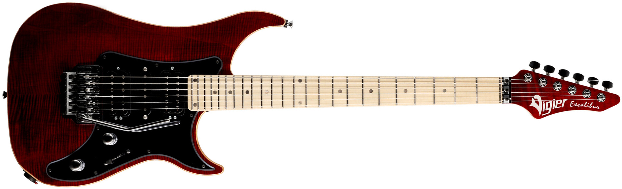 Vigier Excalibur Custom Hsh Fr Mn - Ruby - Elektrische gitaar in Str-vorm - Main picture