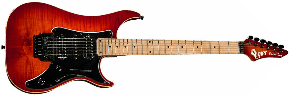 Vigier Excalibur Custom Hsh Mn - Mysterious Red - Elektrische gitaar in Str-vorm - Main picture