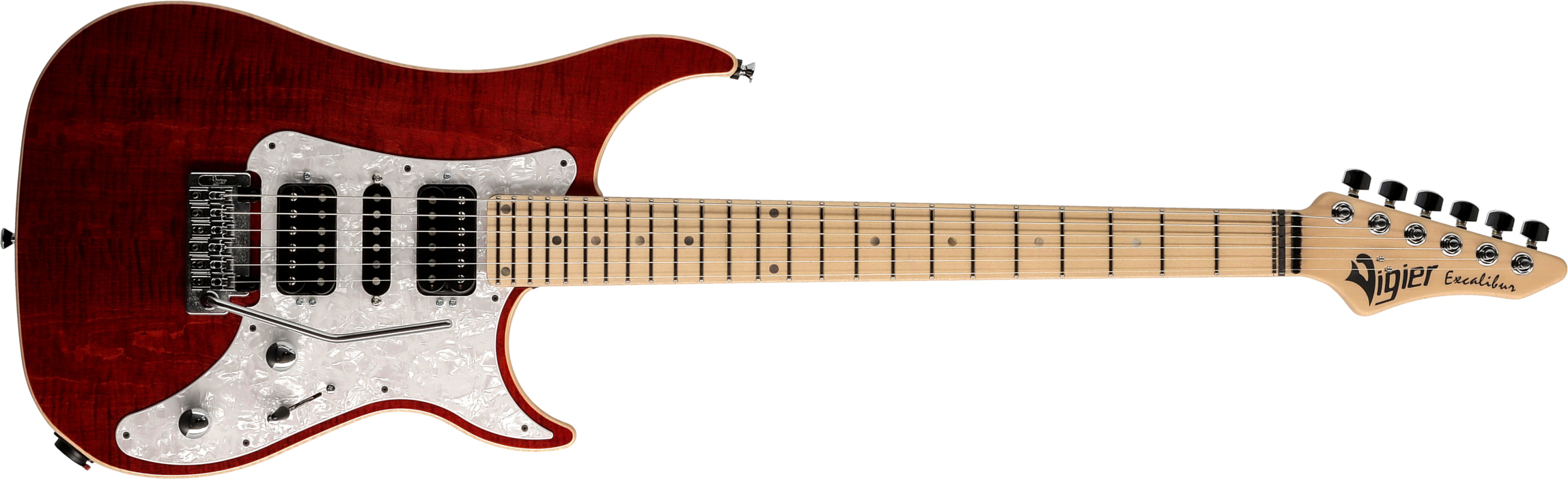 Vigier Excalibur Speciaal Hsh Trem Mn - Ruby - Elektrische gitaar in Str-vorm - Main picture