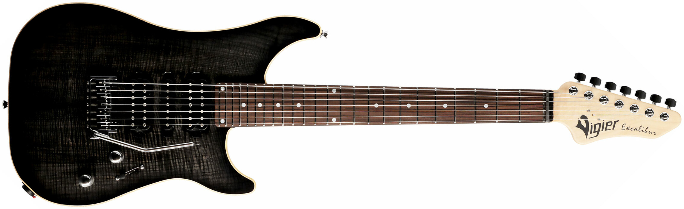 Vigier Excalibur Special 7 Hsh Trem Rw - Mysterious Black - 7-snarige elektrische gitaar - Main picture