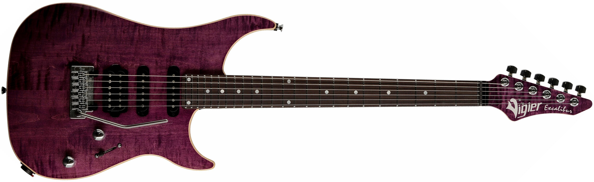 Vigier Excalibur Ultra Blues Hss Trem Rw - Amethyst Purple - Elektrische gitaar in Str-vorm - Main picture