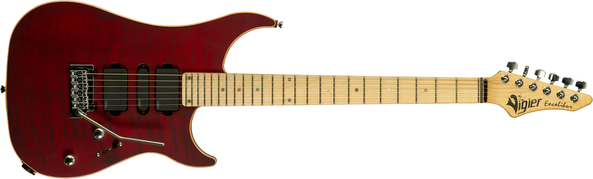 Vigier Excalibur Ultra Hsh Trem Mn - Double Ruby Fade Matte - Elektrische gitaar in Strat vorm - Main picture