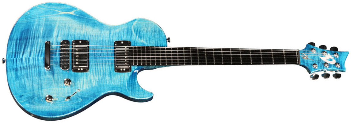 Vigier G.v. Wood Hh Ht Phe - Stonewash Blue - Enkel gesneden elektrische gitaar - Main picture