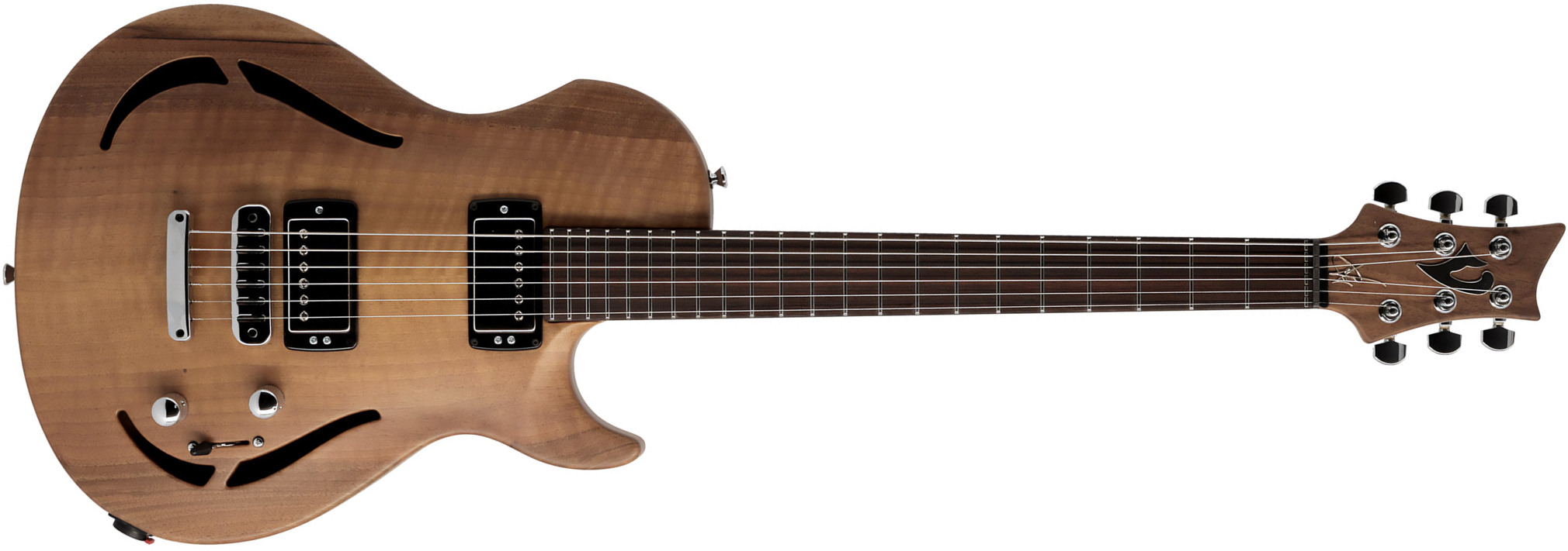 Vigier G.v. Wood Hollow Royal Walnut 2h Ht Rw #0631 - Natural - Semi hollow elektriche gitaar - Main picture