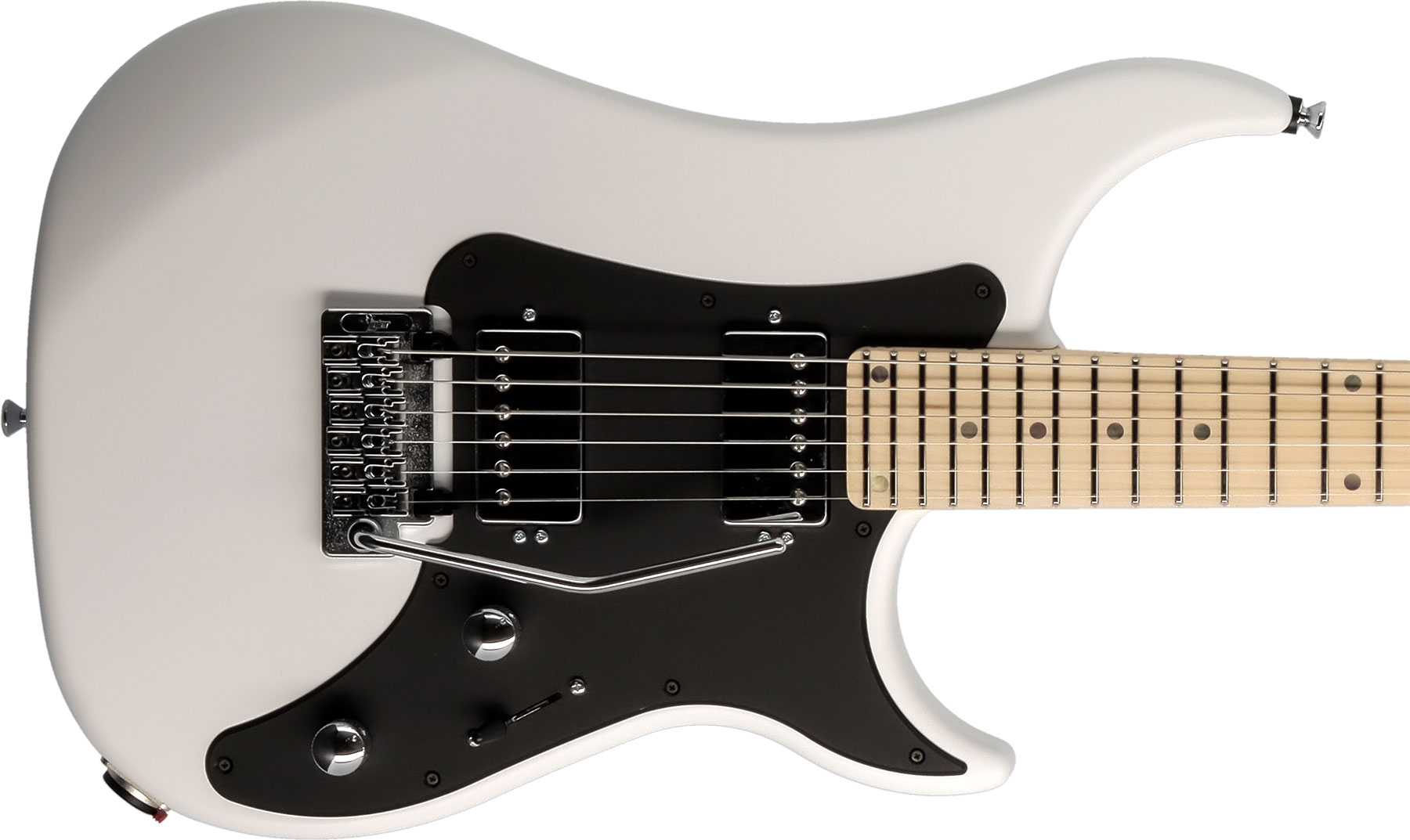 Vigier Excalibur Indus Hh Trem Mn - White - Guitarra eléctrica de doble corte. - Variation 2