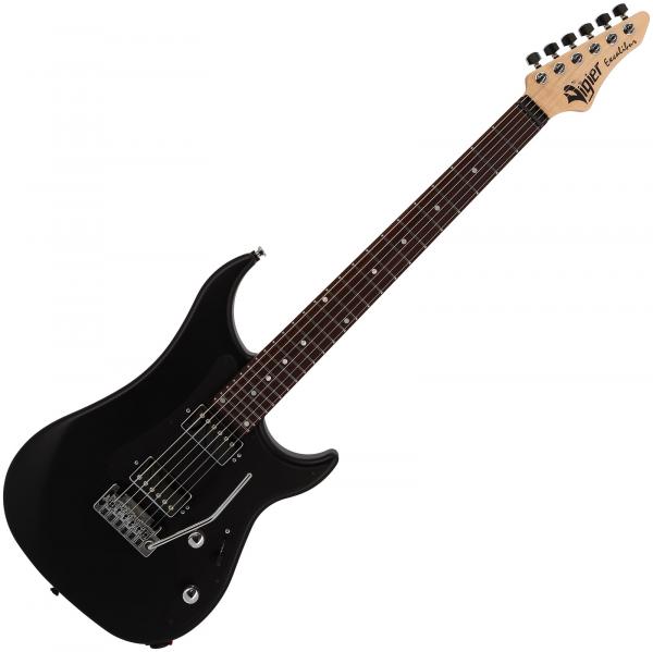 Solid body elektrische gitaar Vigier                         Excalibur Indus (HH, Trem, RW) - Black Matte